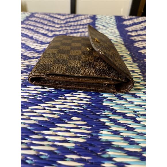 LOUIS VUITTON Tresor Etui Papier Trifold Wallet Damier Leather SP1013 - Picture 9 of 11